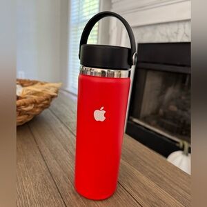 Red Apple Logo Water Bottle